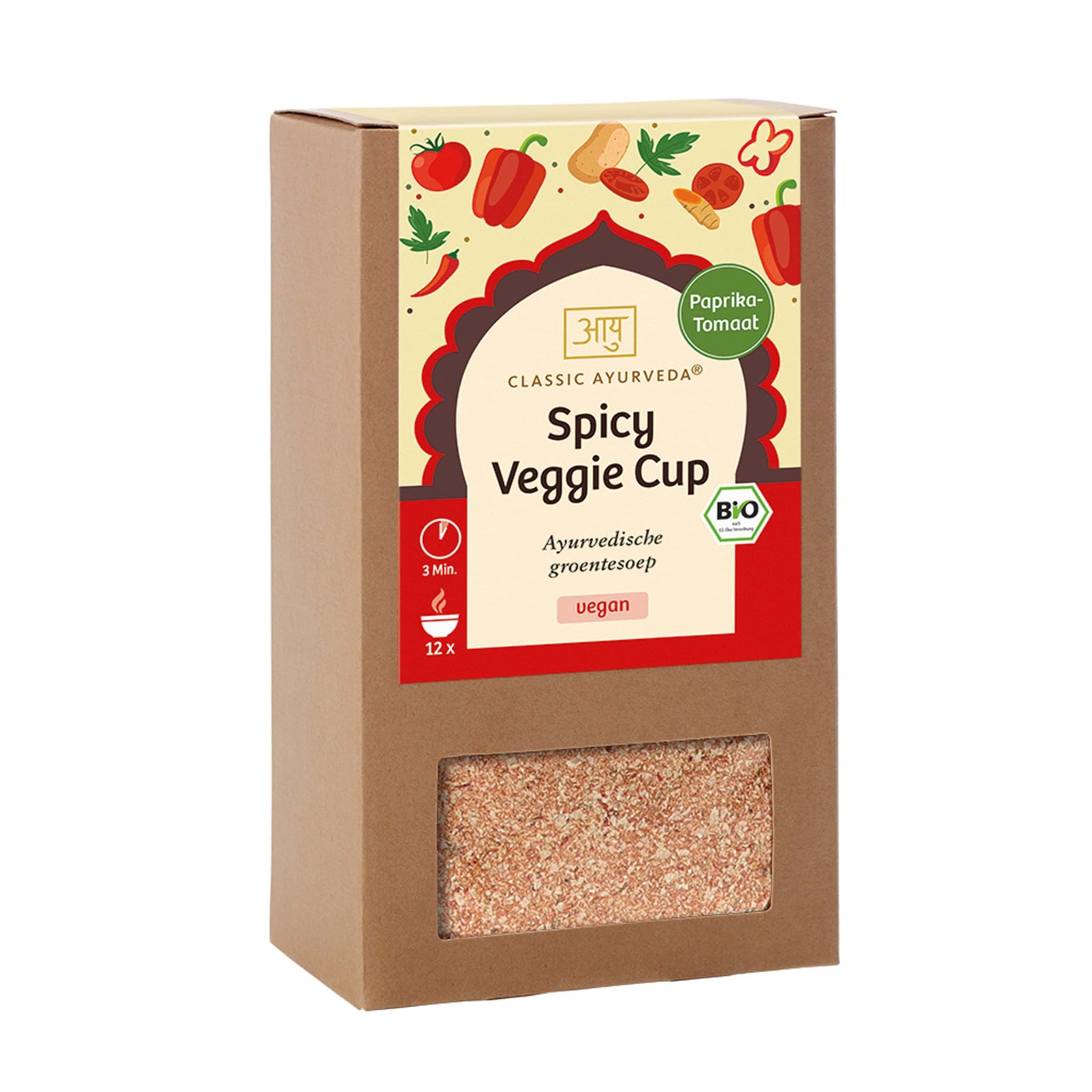 Afbeelding van Veggie Cup Spicy Paprika-Tomaat BIO 240 g